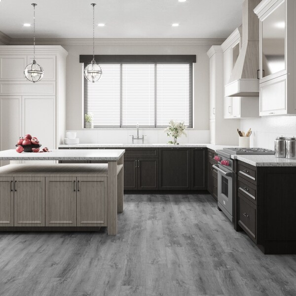 Lucida Surfaces LUCIDA SURFACES, MaxCore Andesite 7 5/16 in. x48 in. 5.8mm 22MIL Interlocking Luxury Vinyl Planks , 45PK - MC-507PLT