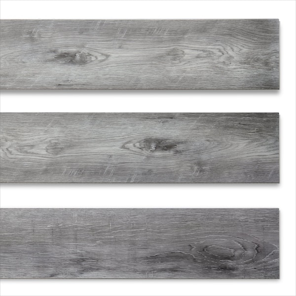 Lucida Surfaces LUCIDA SURFACES, MaxCore Andesite 7 5/16 in. x48 in. 5.8mm 22MIL Interlocking Luxury Vinyl Planks , 45PK - MC-507PLT