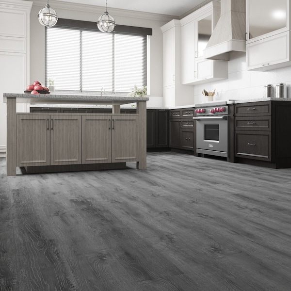 Lucida Surfaces LUCIDA SURFACES, MaxCore Andesite 7 5/16 in. x48 in. 5.8mm 22MIL Interlocking Luxury Vinyl Planks , 45PK - MC-507PLT