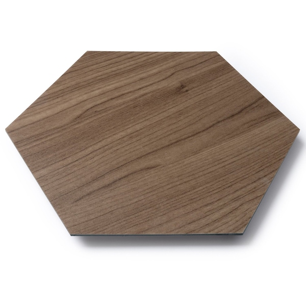 Lucida Surfaces LUCIDA SURFACES, MosaiCore Hickory Hexagon 8.8 in. x10.375 in. 3mm 28MIL Glue Down Luxury Vinyl Tiles , 99PK - SC-4163PLT