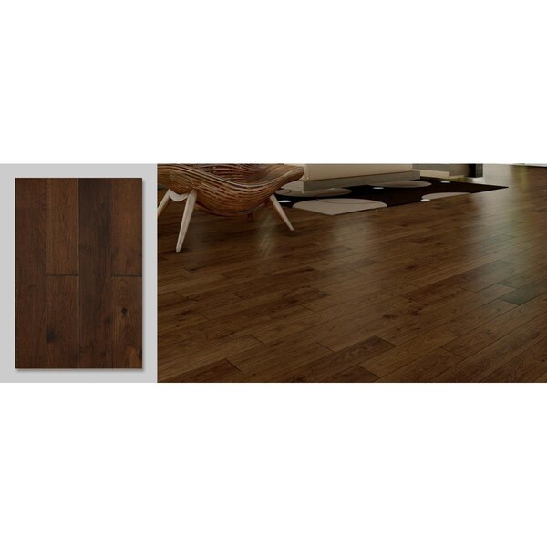East West Furniture 0.5 x 5 in. Sango Premier Hickory Chestnut Handscraped Engineered Hardwood Flooring - SP-5HH01