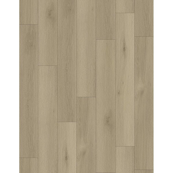 Proselect Design ProFloor Flooring Plank, 60 in L, 9 in W, Stone Plastic Composite/Vinyl, Snow Oak, 5PK - PF903
