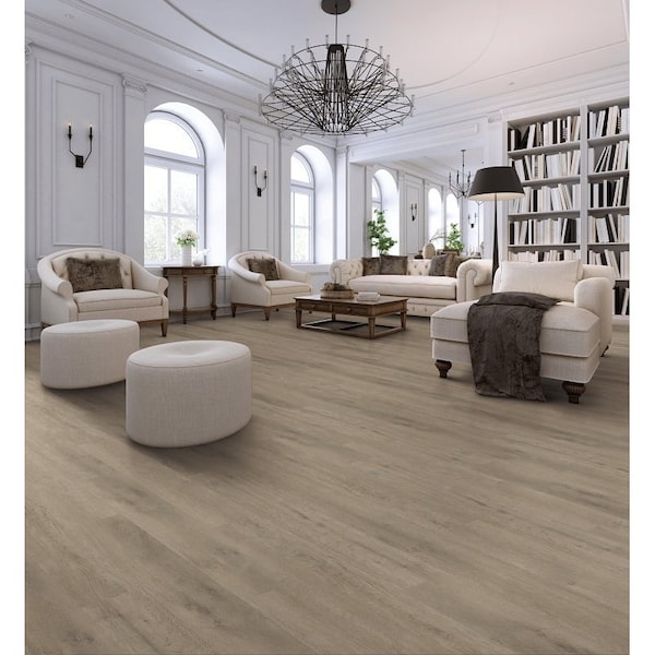 Healthier Choice Flooring Laminate Flooring Plank, 4-Sided Bevel Profile, Wood, Willow Creek, 48 in L, 10PK - HCL803C07