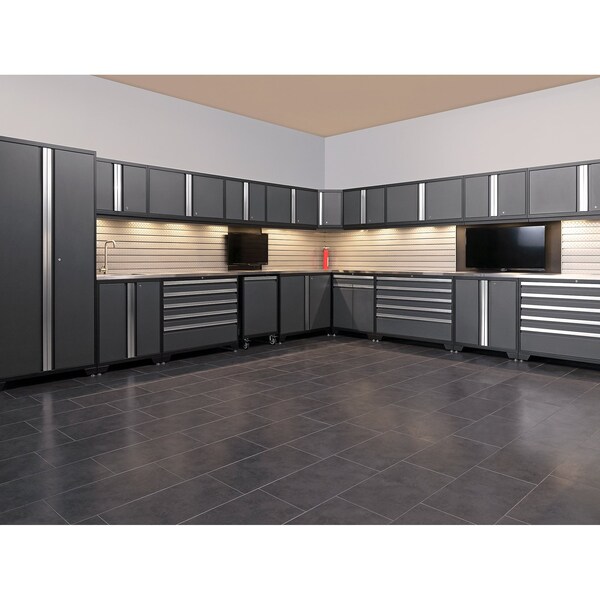 Newage Products Stone Composite 800 sqft 12in x 24in LVt Bundle, Slate Grey - 12466