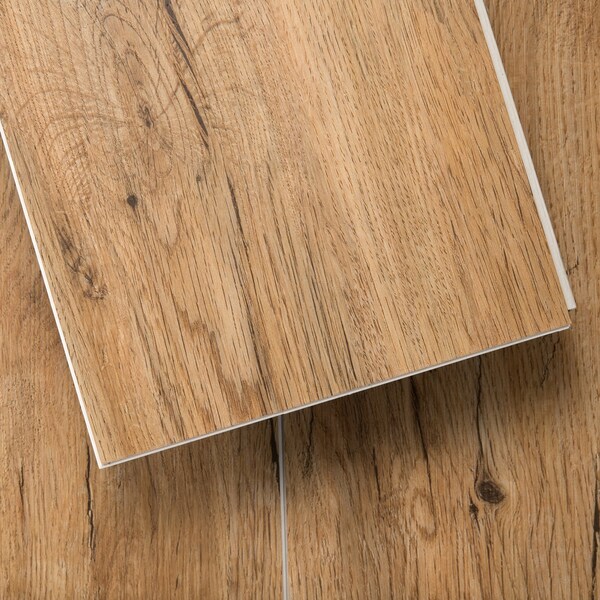 Lucida Surfaces LUCIDA SURFACES, MaxCore Pioneer Oak 7 5/16 in. x48 in. 5.8mm 22MIL Interlocking Luxury Vinyl Planks , 45PK - MC-511PLT
