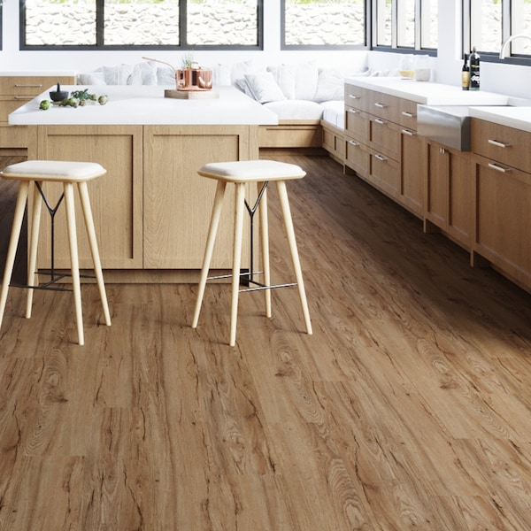 Lucida Surfaces LUCIDA SURFACES, MaxCore Pioneer Oak 7 5/16 in. x48 in. 5.8mm 22MIL Interlocking Luxury Vinyl Planks , 45PK - MC-511PLT