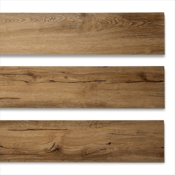 Lucida Surfaces LUCIDA SURFACES, MaxCore Pioneer Oak 7 5/16 in. x48 in. 5.8mm 22MIL Interlocking Luxury Vinyl Planks , 45PK - MC-511PLT