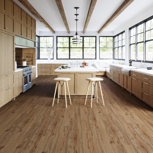 Lucida Surfaces LUCIDA SURFACES, MaxCore Pioneer Oak 7 5/16 in. x48 in. 5.8mm 22MIL Interlocking Luxury Vinyl Planks , 45PK - MC-511PLT
