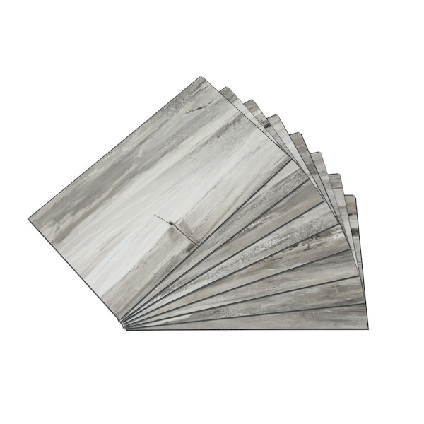 Palisade Vinyl Wall Tile 25.6"L x 14.8"W in Louvre Granite (Carton of 8) - 53003