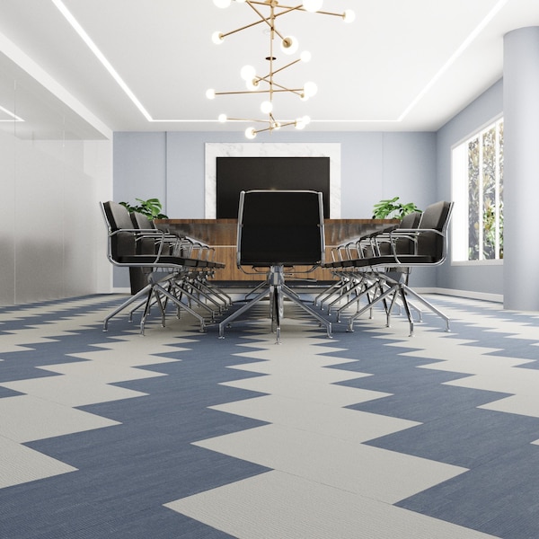 Lucida Surfaces LUCIDA SURFACES, FabCore Silver Knit 12 in. x24 in. 3mm 28MIL Glue Down Luxury Vinyl Tiles , 60PK - FC-3702PLT