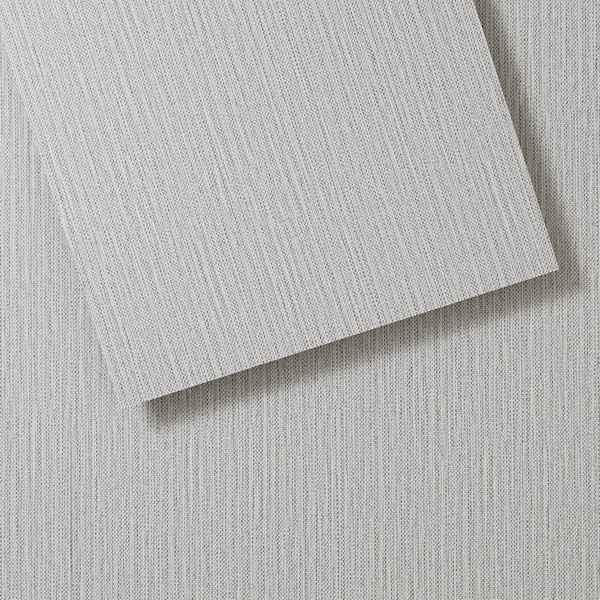 Lucida Surfaces LUCIDA SURFACES, FabCore Silver Knit 12 in. x24 in. 3mm 28MIL Glue Down Luxury Vinyl Tiles , 60PK - FC-3702PLT