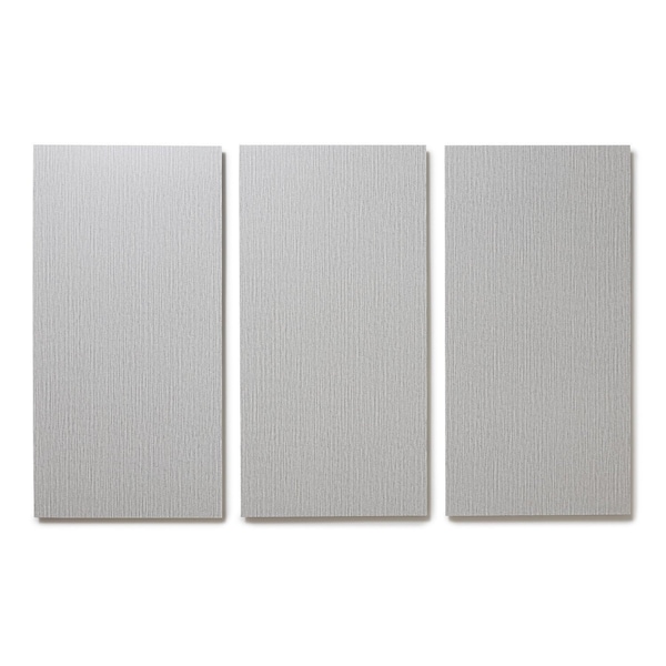 Lucida Surfaces LUCIDA SURFACES, FabCore Silver Knit 12 in. x24 in. 3mm 28MIL Glue Down Luxury Vinyl Tiles , 60PK - FC-3702PLT