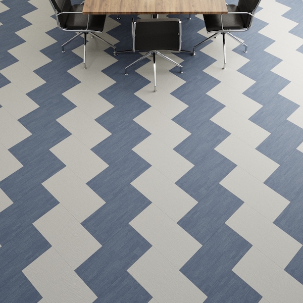 Lucida Surfaces LUCIDA SURFACES, FabCore Silver Knit 12 in. x24 in. 3mm 28MIL Glue Down Luxury Vinyl Tiles , 60PK - FC-3702PLT
