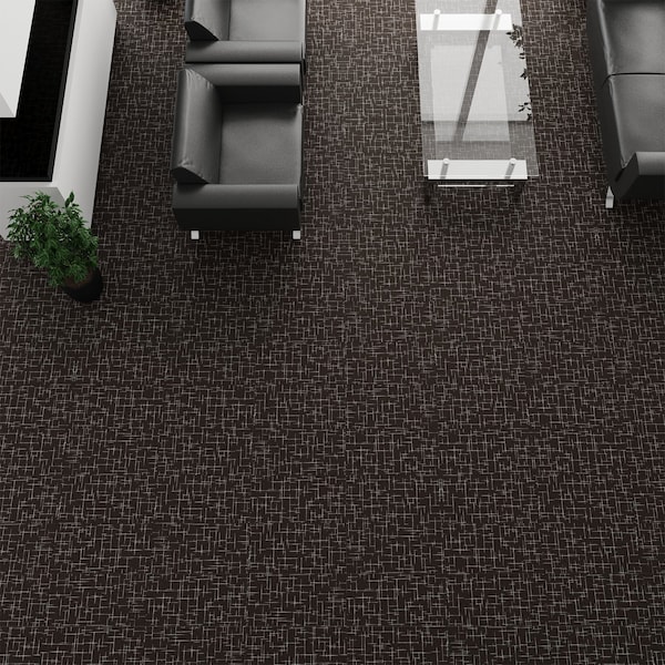 Lucida Surfaces LUCIDA SURFACES, FabCore Bronze Deco 12 in. x24 in. 3mm 28MIL Glue Down Luxury Vinyl Tiles , 60PK - FC-3803PLT