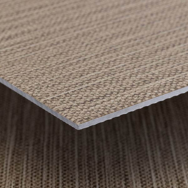 Lucida Surfaces LUCIDA SURFACES, FabCore Gold Knit 12 in. x24 in. 3mm 28MIL Glue Down Luxury Vinyl Tiles , 60PK - FC-3704PLT