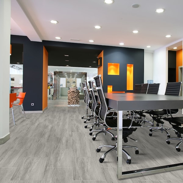 Lucida Surfaces LUCIDA SURFACES, GlueCore Greystone 12 in. x24 in. 3mm 22MIL Glue Down Luxury Vinyl Tiles 2376 sq.ft./Per Pallet, 66PK - GC-323PLT