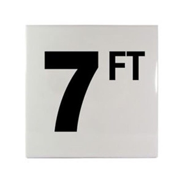 Inlays Inlays C610070 6 in. Smooth Ceramic Tile - 7 FT - C610070