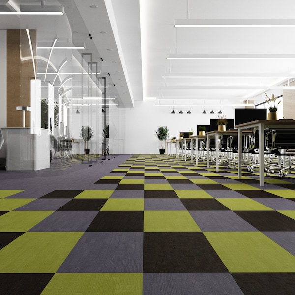 Lucida Surfaces LUCIDA SURFACES, FabCore Wild Indigo 12 in. x24 in. 3mm 28MIL Glue Down Luxury Vinyl Tiles , 60PK - FC-3303PLT