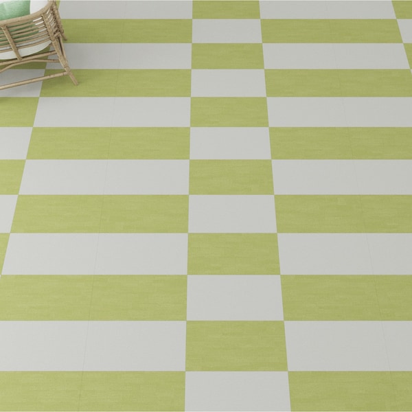 Lucida Surfaces LUCIDA SURFACES, FabCore Lilypad 12 in. x24 in. 3mm 28MIL Glue Down Luxury Vinyl Tiles , 60PK - FC-3310PLT