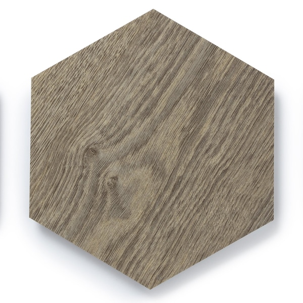 Lucida Surfaces LUCIDA SURFACES, MosaiCore Heritage Oak Hexagon 8.8 in. x10.375 in. 3mm 28MIL Glue Down Luxury Vinyl Tiles , 99PK - SC-4162PLT