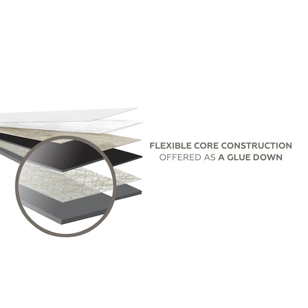 Daltile Daltile Cyrose Coastal Grey 6 in. x 48 in. Glue Down Luxury Vinyl Flooring, 27PK - CY31648GD1P