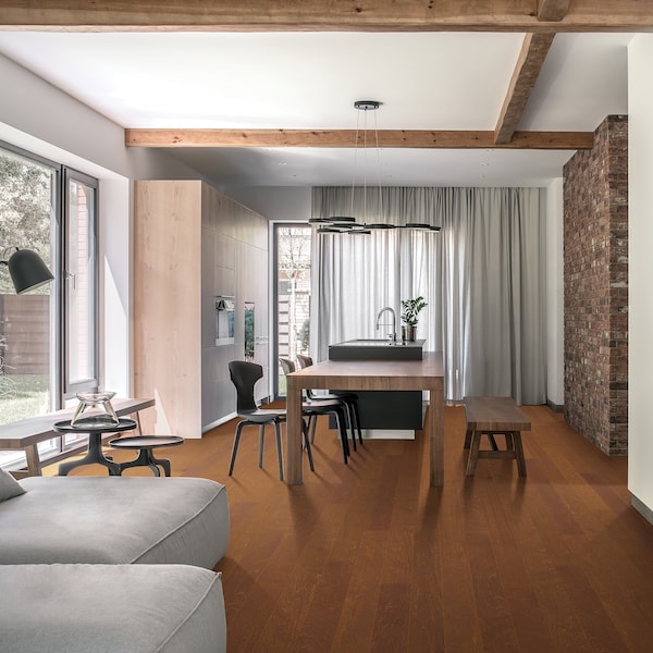 Mohawk Basics Natural Engineered Wood w/ Long-lasting Finish in Caf Birch, 5 in. x 12-48 in. - LFW02-99
