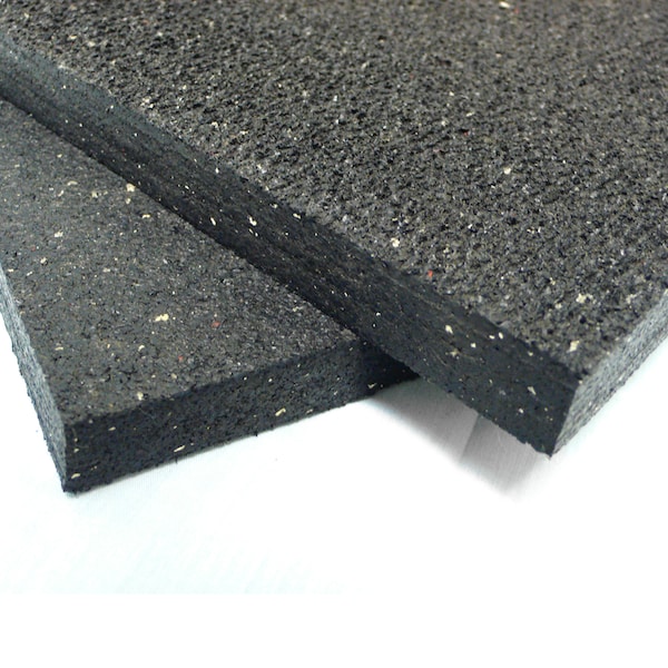 Rubber-Cal Shark Tooth Heavy Duty Mat, Black, 3/4-Inch x 3 x 4-Feet - 03_109_W_34