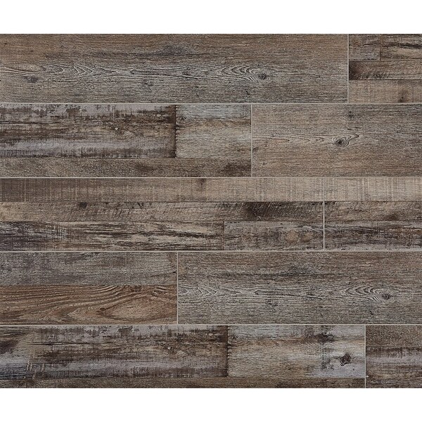 Healthier Choice Flooring Luxury Plank, 48 in L, 7 in W, Beveled Edge, Vinyl, Crestwood - CVP103S05