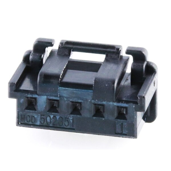 Conector de tarjeta Molex, 5 contactos, 1 fila, hembra, paso de 0.079 pulgadas, terminal de crimpado, seguro, - 5023510501