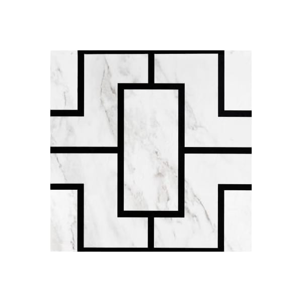 Achim Importing Achim Retro Self Adhesive Vinyl Floor Tile 12in x 12in, Black Marble, 20 Pack - RTFTV61220