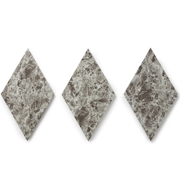 Lucida Surfaces LUCIDA SURFACES, MosaiCore Celestial Stone  Rhombus 9.75 in. x17 in. 3mm 28MIL Glue Down Luxury Vinyl Tiles , 25PK - SC-4251