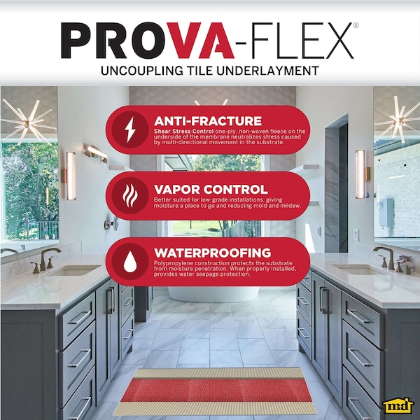 M-D Building Products 3.28 in. x 82 ft. PROVA-FLEX Underlayment Roll 269 SQ FT - TT8004RED82R