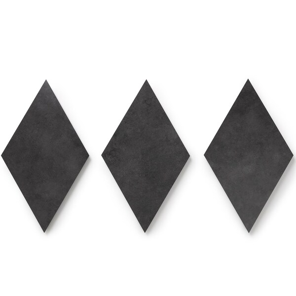 Lucida Surfaces LUCIDA SURFACES, MosaiCore Ink  Rhombus 9.75 in. x 17 in. 3mm 28MIL Glue Down Luxury Vinyl Tiles (15.15 sq.ft), 26PK - SC-4256