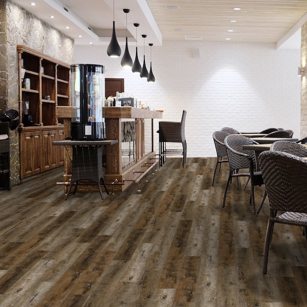 Lucida Surfaces LUCIDA SURFACES, GlueCore Ombre 7 5/16 in. x48 in. 3mm 22MIL Glue Down Luxury Vinyl Planks , 60PK - GC-309PLT
