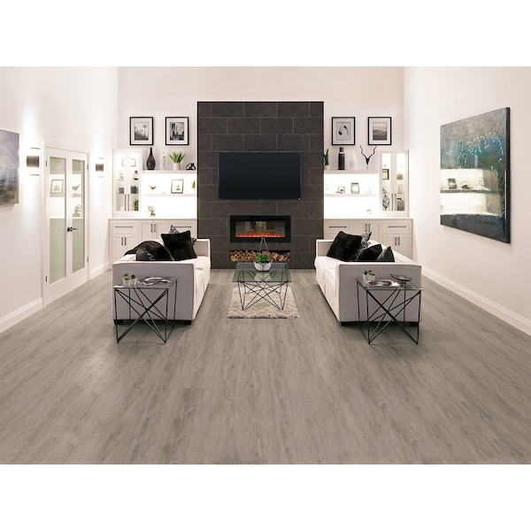 Newage Products Stone Composite 800 sqft 8.85in x 46in LVP Bundle, Gray Oak - 12462