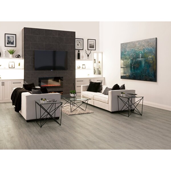 Newage Products Stone Composite 800 sqft 8.85in x 46in LVP Bundle, Gray Oak - 12462