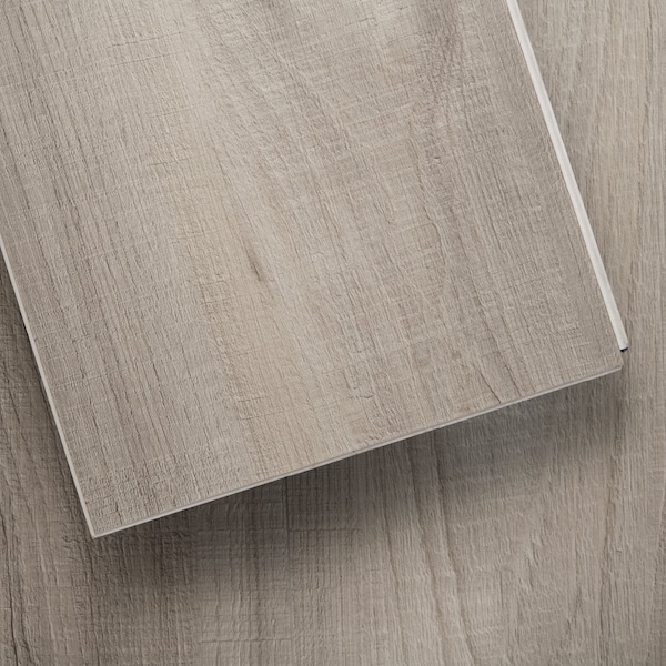 Lucida Surfaces LUCIDA SURFACES, MaxCore Silver Leaf 7 5/16 in. x48 in. 5.8mm 22MIL Interlocking Luxury Vinyl Planks , 45PK - MC-503PLT