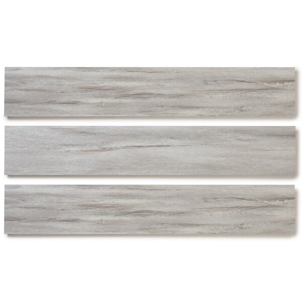 Lucida Surfaces LUCIDA SURFACES, PresCore Snowcap 6 in. x 36 in. 2mm 12MIL Glue Down Luxury Vinyl Planks (54 sq.ft per case), 36PK - PC-1105