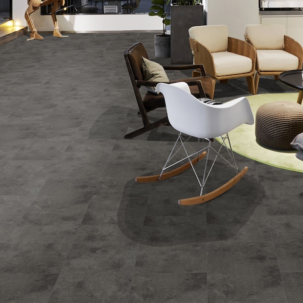 Lucida Surfaces LUCIDA SURFACES, GlueCore Riverock 12 in. x24 in. 3mm 22MIL Glue Down Luxury Vinyl Tiles 2376 sq.ft./Per Pallet), 66PK - GC-325PLT