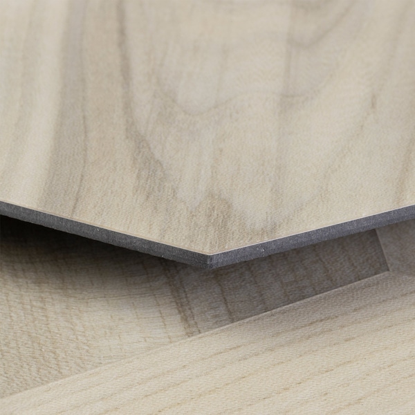Lucida Surfaces LUCIDA SURFACES, MosaiCore Balsam Poplar Hexagon 8.8 in. x10.375 in. 3mm 28MIL Glue Down Luxury Vinyl Tiles , 25PK - SC-4161