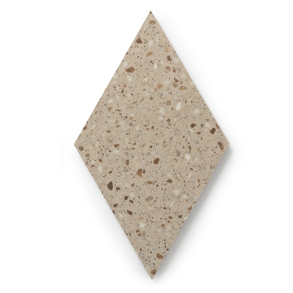 Lucida Surfaces LUCIDA SURFACES, MosaiCore Desert Rock  Rhombus 9.75 in. x17 in. 3mm 28MIL Glue Down Luxury Vinyl Tiles , 26PK - SC-4255