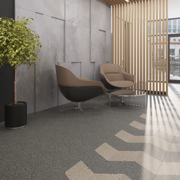 Lucida Surfaces LUCIDA SURFACES, MosaiCore Alpine Rock  Rhombus 9.75 in. x17 in. 3mm 28MIL Glue Down Luxury Vinyl Tiles , 99PK - SC-4254PLT