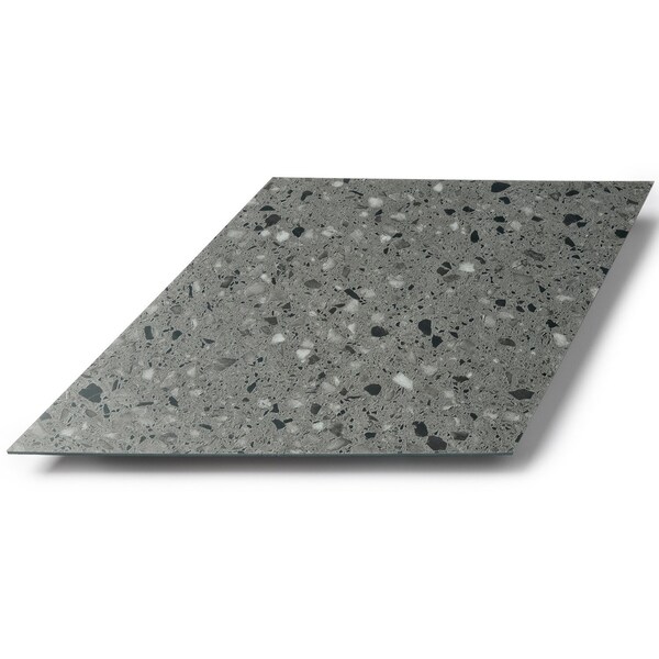 Lucida Surfaces LUCIDA SURFACES, MosaiCore Alpine Rock  Rhombus 9.75 in. x17 in. 3mm 28MIL Glue Down Luxury Vinyl Tiles , 99PK - SC-4254PLT