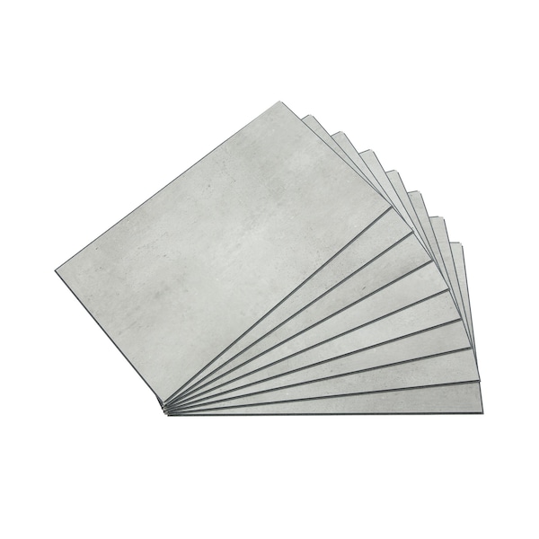 Palisade Vinyl Wall Tile 25.6"L x 14.8"W in Frost Nickel (Carton of 8) - 53002