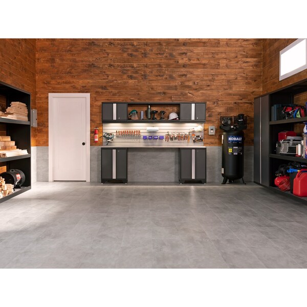Newage Products Stone Composite 800 sqft 12in x 24in LVt Bundle, Titanium - 12467