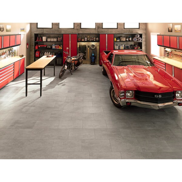 Newage Products Stone Composite 800 sqft 12in x 24in LVt Bundle, Titanium - 12467