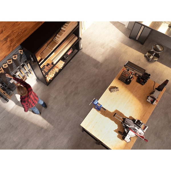 Newage Products Stone Composite 800 sqft 12in x 24in LVt Bundle, Titanium - 12467
