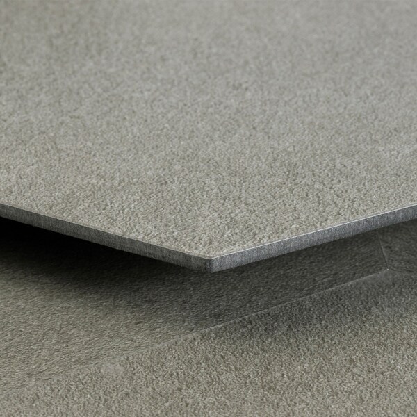 Lucida Surfaces LUCIDA SURFACES, MosaiCore Pewter Hexagon 8.8 in. x10.375 in. 3mm 28MIL Glue Down Luxury Vinyl Tiles , 25PK - SC-4158