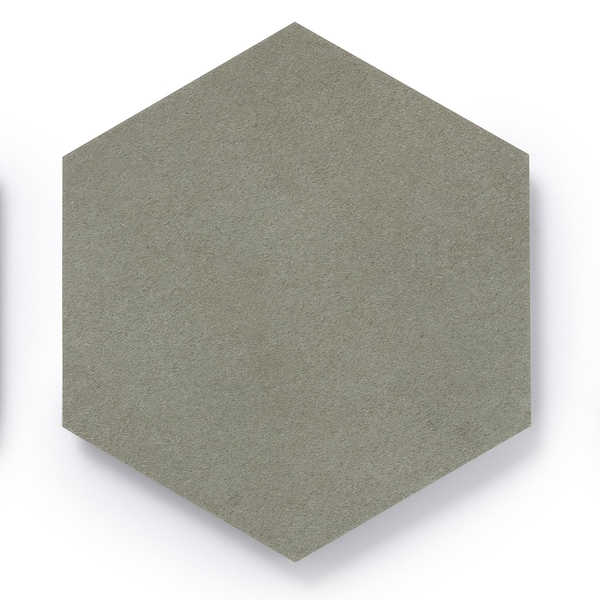 Lucida Surfaces LUCIDA SURFACES, MosaiCore Pewter Hexagon 8.8 in. x10.375 in. 3mm 28MIL Glue Down Luxury Vinyl Tiles , 25PK - SC-4158