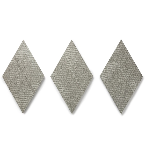 Lucida Surfaces LUCIDA SURFACES, MosaiCore Fleece Braid  Rhombus 9.75 in. x17 in. 3mm 28MIL Glue Down Luxury Vinyl Tiles , 99PK - SC-4204PLT
